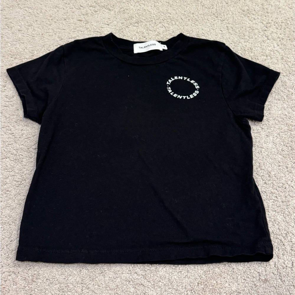 Talentless Black baby tee